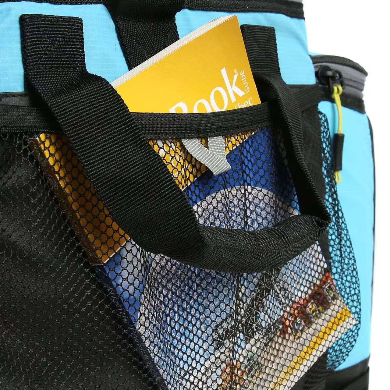 60L Collapsible Rolling Coller with Wheels