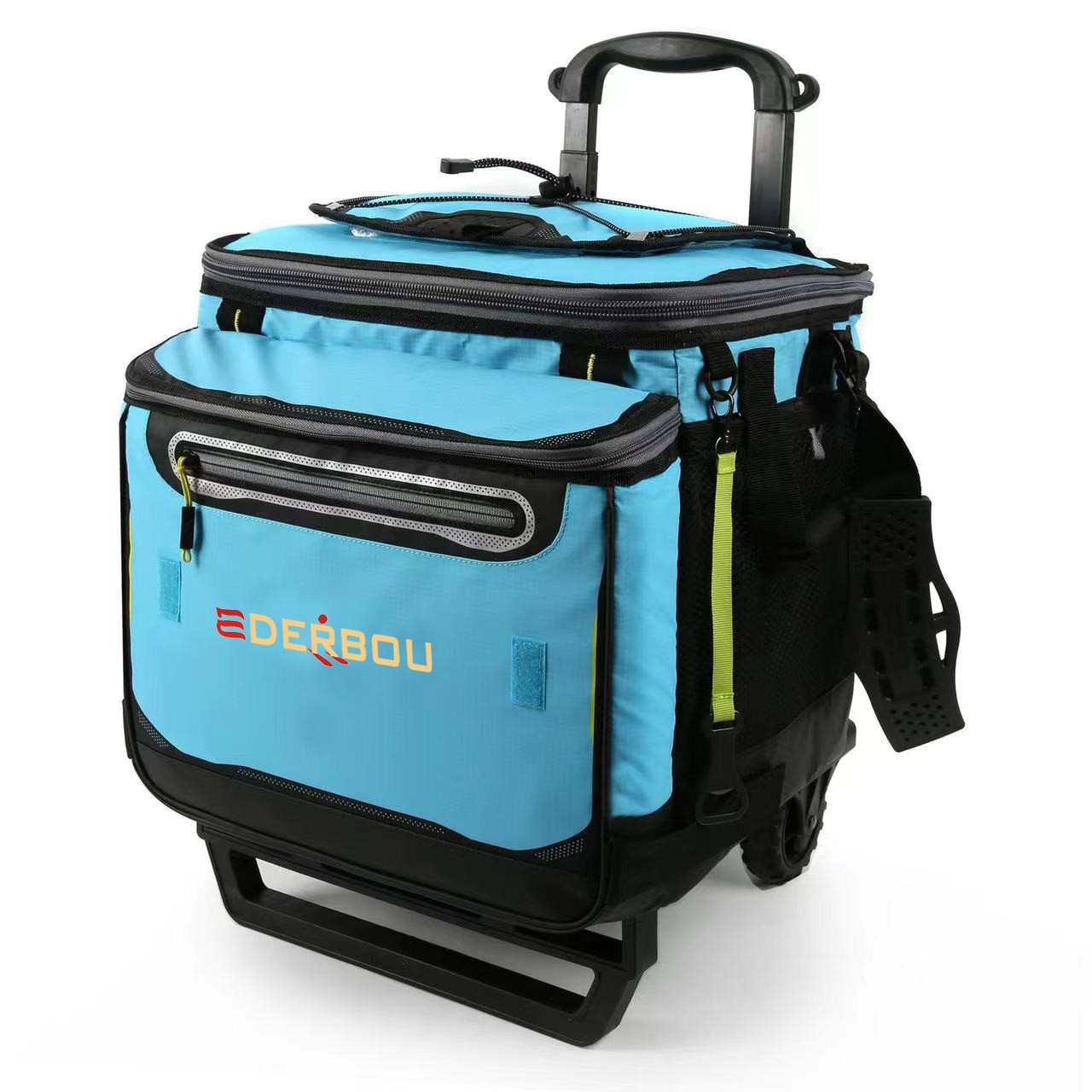 60L Collapsible Rolling Coller with Wheels