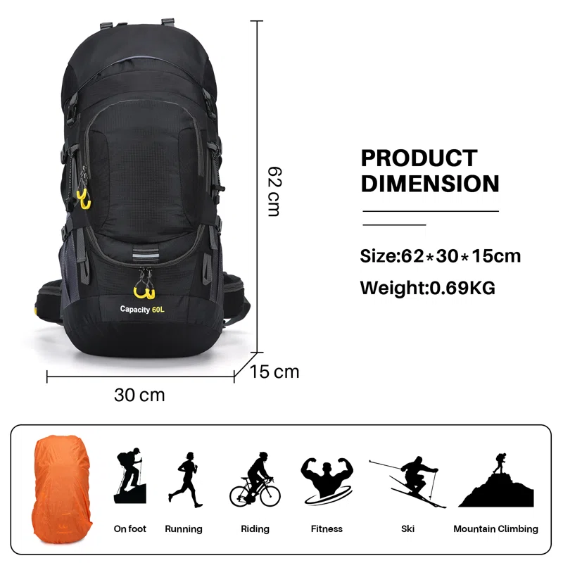 60L Climbing Backpack,